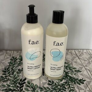 f.a.e. NEW Ultra Gentle Body Lotion & Body Wash - fragrance free